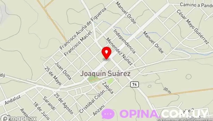 mapa de kiosco Avenida Comercio en Joaquín Suárez