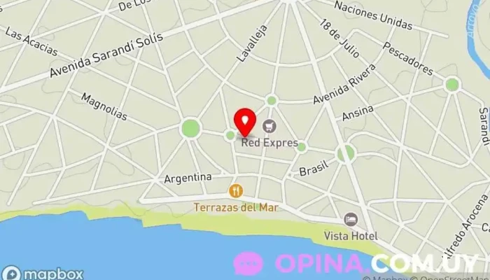 mapa de Kiosco Charo Quiosco en La Floresta