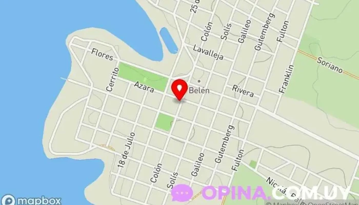 mapa de kiosco el roble Quiosco en Belén