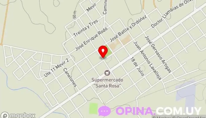 mapa de Kiosco plaza Comercio en Santa Rosa