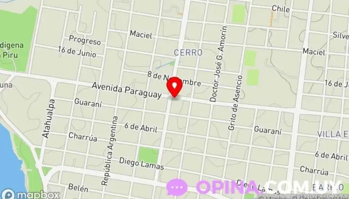 mapa de Kiosco UPA Centro comercial en Salto