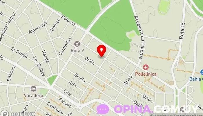 mapa de Kiosko Glasther Mercería en La Paloma