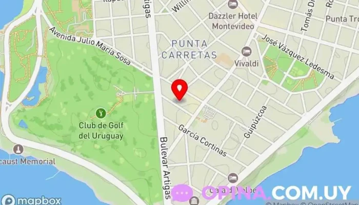 mapa de Kolombina Tienda de regalos en Montevideo