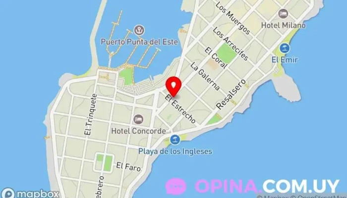 mapa de KW One - Punta del Este Agentes inmobiliarios en Punta del Este