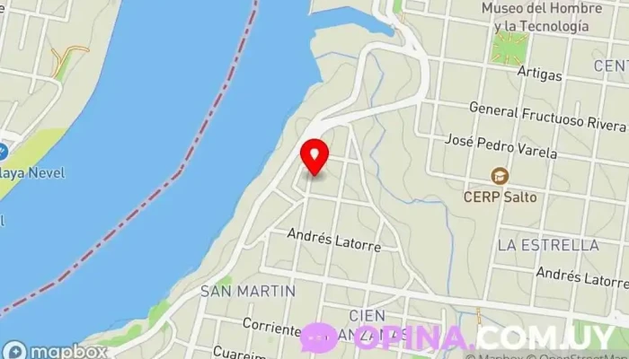 mapa de La Academia De Musica Escuela en Salto