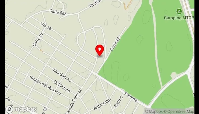 mapa de la aguada Cafetería en La Paloma