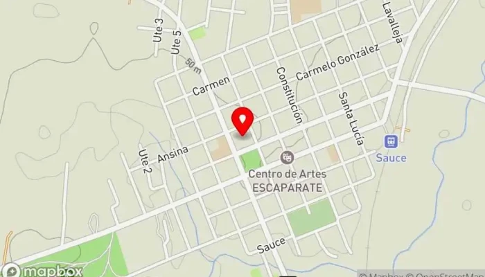 mapa de La Aldea Restaurante en Sauce