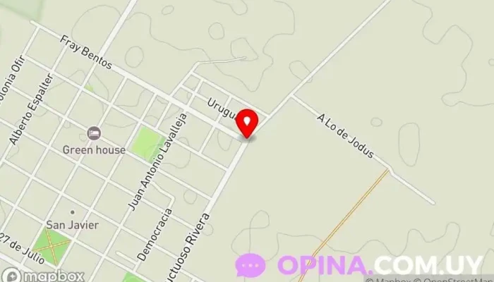 mapa de La Baquiana Casa rural en San Javier