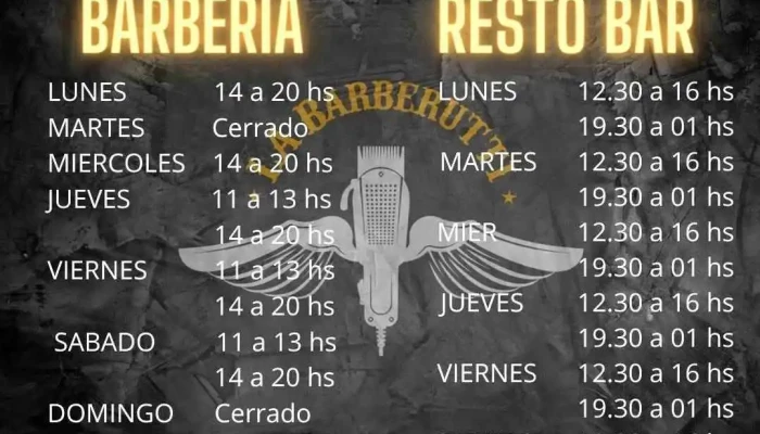 La Barberutti Barberia Resto Bar Cocina Del Mundo Todas - Col. del Sacramento