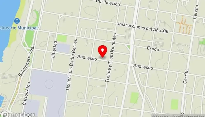 mapa de La Barra Beer Cervecería artesanal en Paysandú