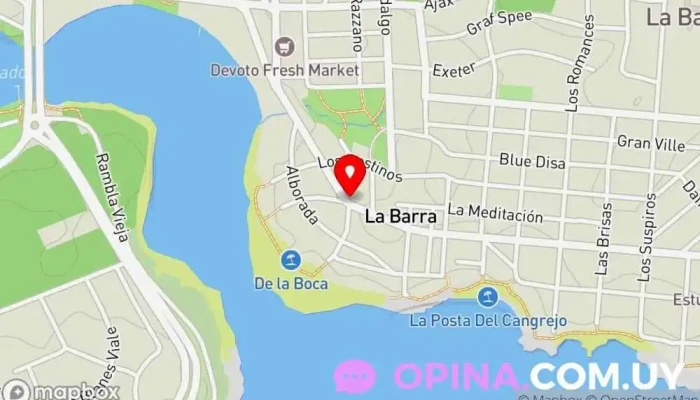 mapa de La Barra Propiedades Agencia inmobiliaria en La Barra