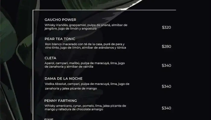 La Bicicleta Cafe Menu - Montevideo