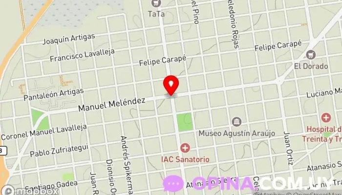 mapa de La Botica Papelería en Treinta y Tres