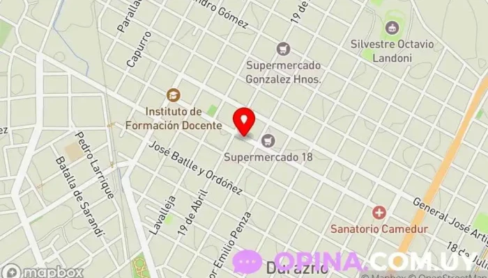 mapa de La Buhardilla Papelería en Durazno