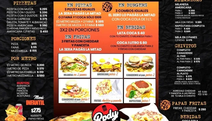 La Burgueria -  Menu - Montevideo