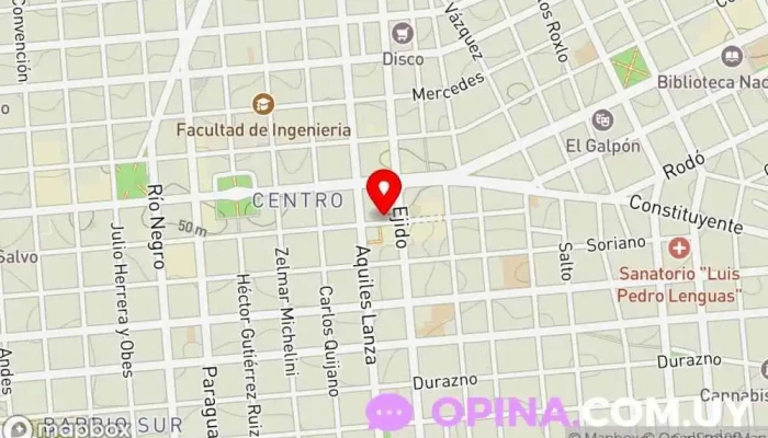 mapa de La Casa De Las Agendas Papelería en Montevideo