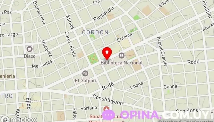 mapa de La Casa de las Lapiceras Papelería en Montevideo