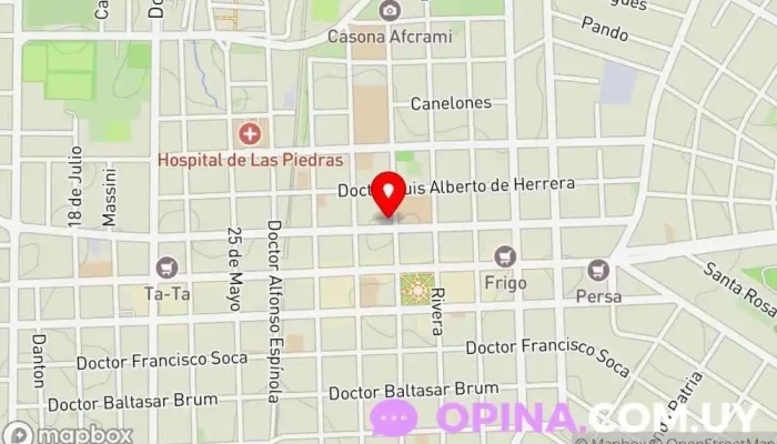 mapa de La Casa del Desarrollo de la Niñez (ASSE) Centro educativo en Las Piedras