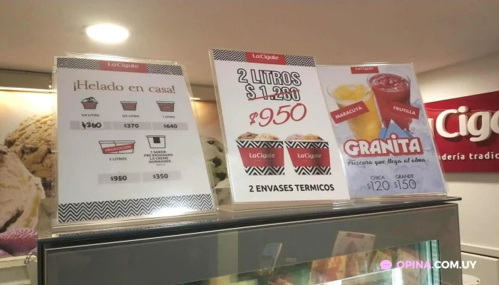 La Cigale -  Menu - Montevideo