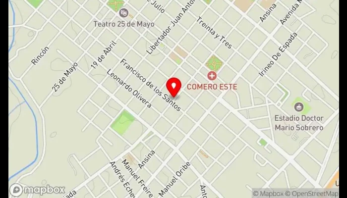 mapa de La Cocina de Mariela - Rotisería y Buffet Restaurante de comida para llevar en Rocha