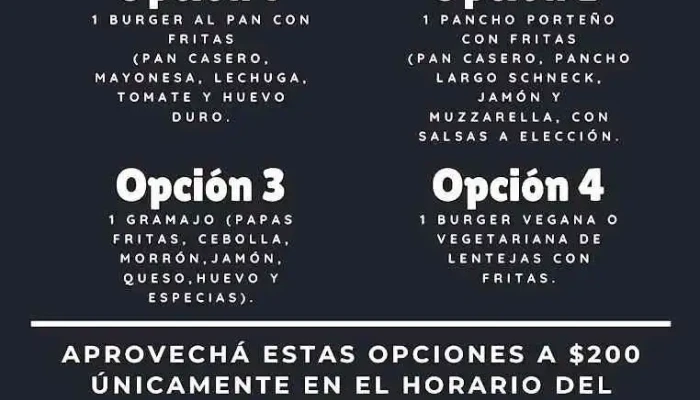 La Cocina Del Padrino -  Menu - Ciudad de la Costa