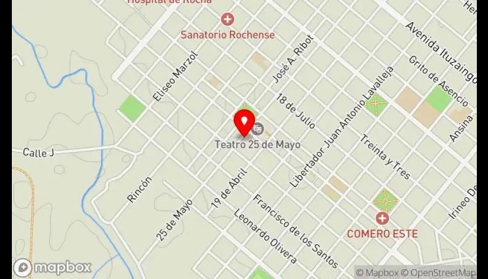 mapa de La Cocina Restaurante de comida rápida en Rocha