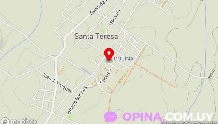 mapa de La Colina Escuela en Rivera