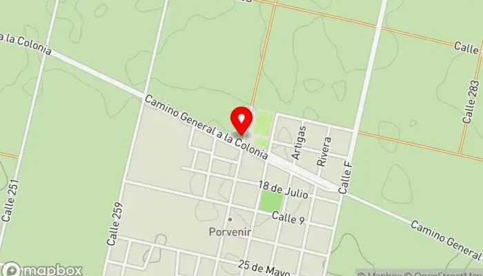 mapa de La Colonia Restaurant Restaurante en Porvenir