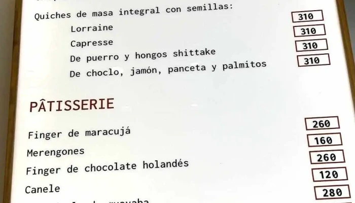La Croissanteria Menu - Montevideo
