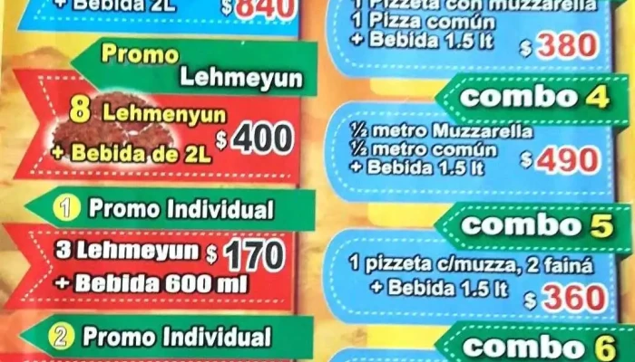 La Decana -  Menu - Montevideo