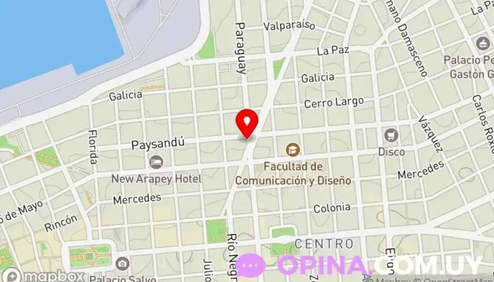 mapa de La Española - Policlínica Ardao Clínica ambulatoria en Montevideo