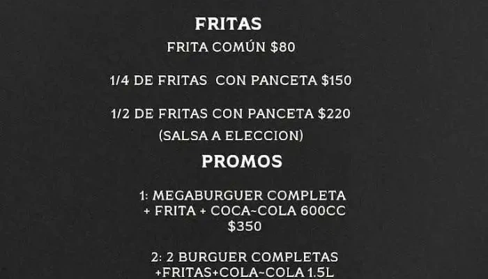 La Esquina -  Menu - Las Piedras