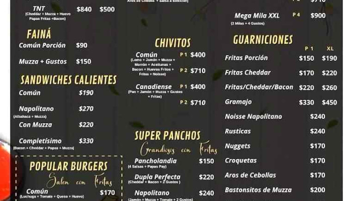 La Fondita Del Barrio -  Menu - Progreso