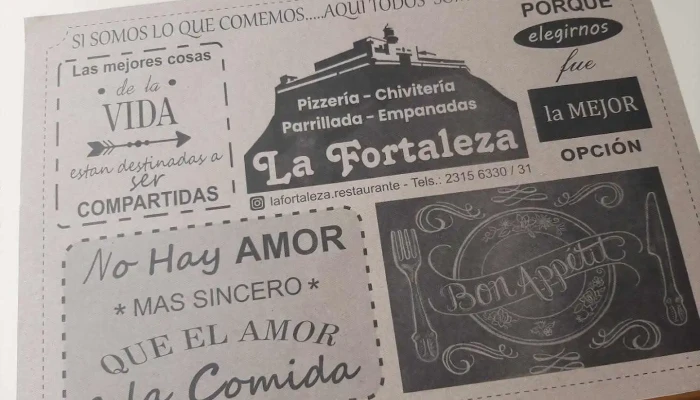 La Fortaleza Pizzeria -  Menu - Montevideo
