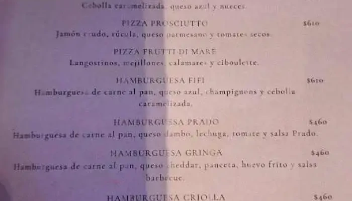 La Giraldita -  Menu - Montevideo
