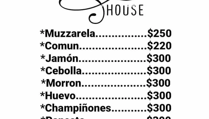 La Gloriosa Pizza -  Menu - Puimayen