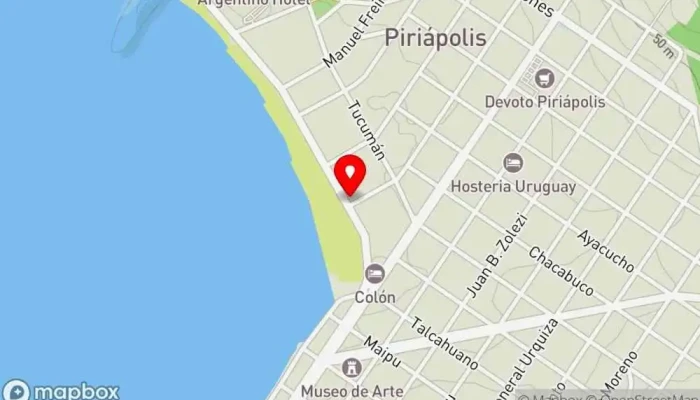 mapa de La Goleta Restaurante en Piriápolis