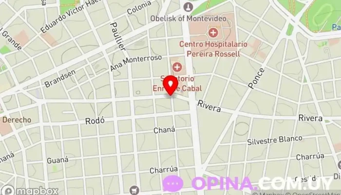 mapa de La Libelula - Libros y Café Cafetería en Montevideo