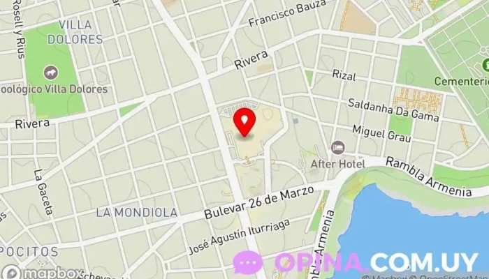 mapa de La Libreria Librería en Montevideo