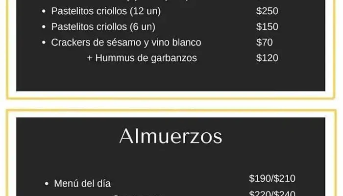 La Mondiola -  Menu - Montevideo