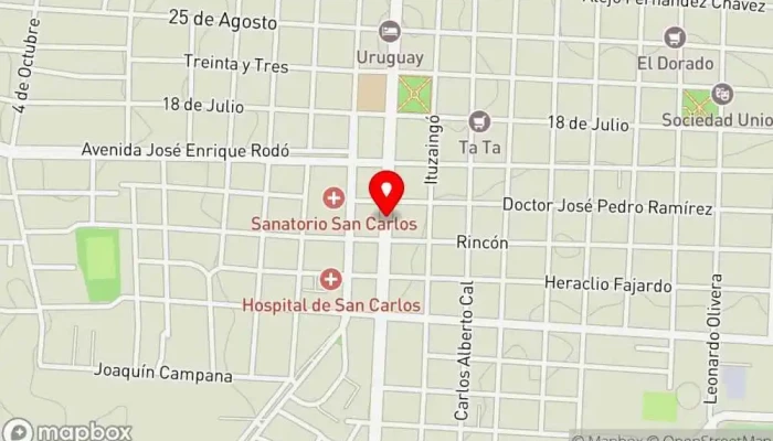 mapa de La Ñata San Carlos Pizzería en San Carlos