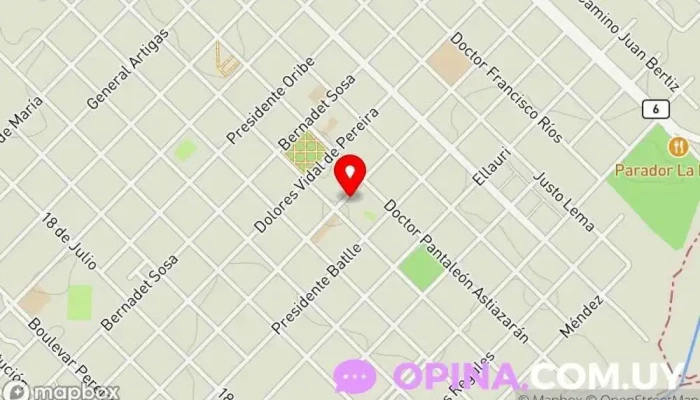 mapa de La Papelería Librería en Sarandí del Yí