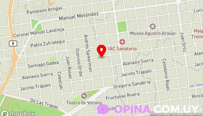 mapa de La Papelería Papelería en Treinta y Tres