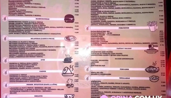 La Pasiva De Roosvelt -  Menu - Maldonado