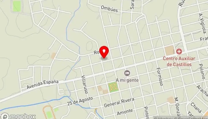 mapa de La Pedreta Bar en Castillos