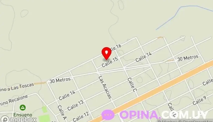 mapa de La PITÀGORAS Centro artístico en Las Toscas