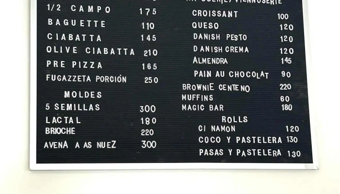 La Resistance Boulangerie -  Menu - Montevideo