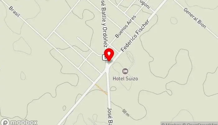 mapa de La Terraza Restaurante en Nueva Helvecia