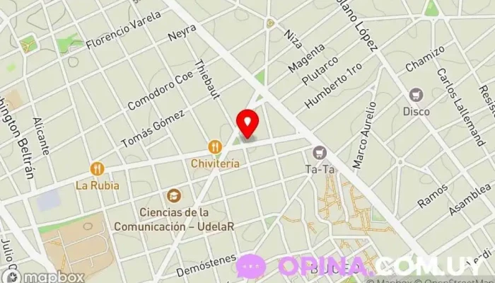 mapa de La Tienda De Los Milagros Tienda general en Montevideo