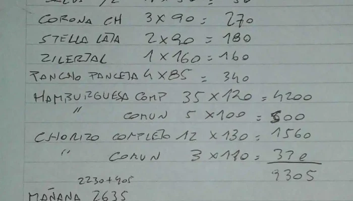 La Vaca -  Menu - Montevideo